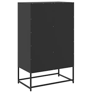 Skříň černá 68 x 39 x 111,5 cm ocel - obrázek 6