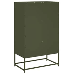 Skříň highboard olivově zelená 68 x 39 x 111,5 cm ocel - obrázek 6