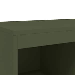 Skříň highboard olivově zelená 68 x 39 x 111,5 cm ocel - obrázek 10