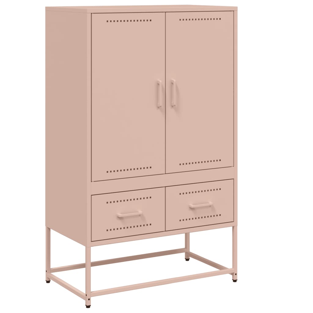 Thumbnail - vidaXL Highboard Rosa 68x39x111,5 cm Kaltgewalzter Stahl