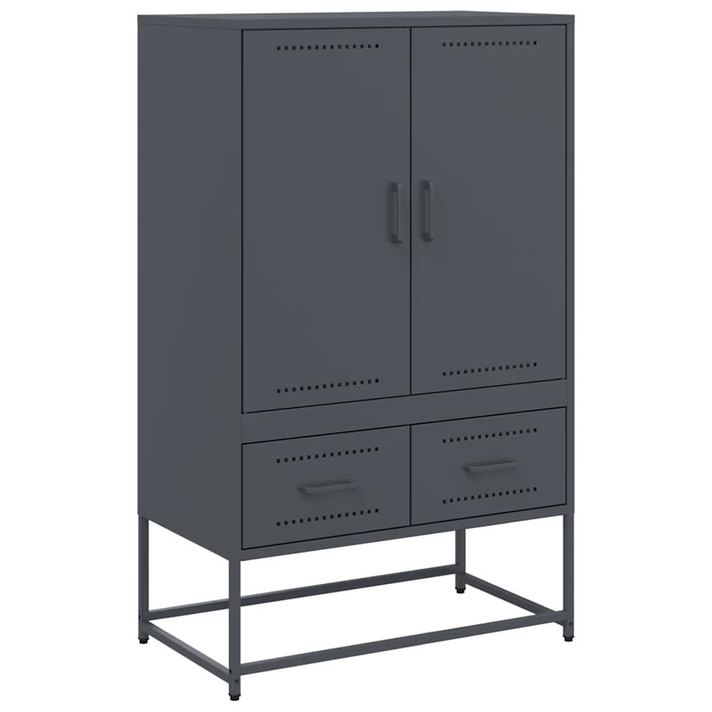 vidaXL Skříň antracitová 68 x 39 x 111,5 cm ocel