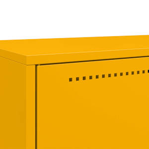 Skříň highboard hořčicově žlutá 68x39x111,5 cm ocel - obrázek 8