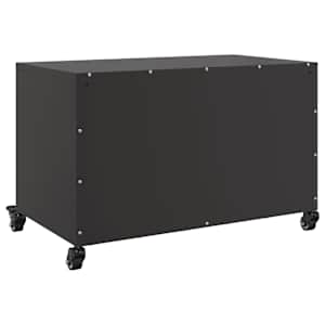 TV skříňka černá 68 x 39 x 43,5 cm ocel - obrázek 8