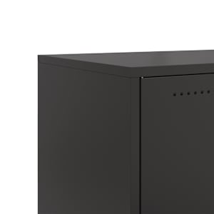 TV skříňka černá 68 x 39 x 43,5 cm ocel - obrázek 10