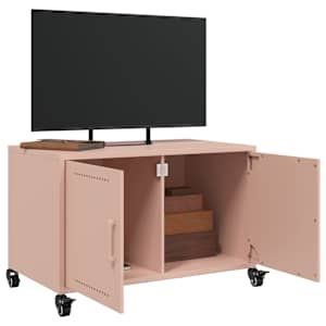 TV skříňka růžová 68 x 39 x 43,5 cm ocel - obrázek 4