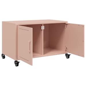 TV skříňka růžová 68 x 39 x 43,5 cm ocel - obrázek 9