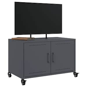 TV skříňka antracitová 68 x 39 x 43,5 cm ocel - obrázek 5