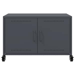 TV skříňka antracitová 68 x 39 x 43,5 cm ocel - obrázek 6
