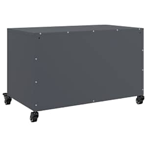 TV skříňka antracitová 68 x 39 x 43,5 cm ocel - obrázek 8