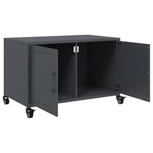 TV skříňka antracitová 68 x 39 x 43,5 cm ocel - obrázek 9
