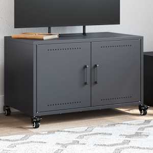 TV skříňka antracitová 68 x 39 x 43,5 cm ocel - obrázek 1