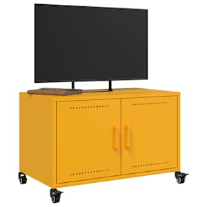 TV skříňka hořčicově žlutá 68 x 39 x 43,5 cm ocel - obrázek 5
