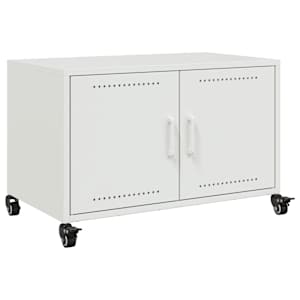 TV skříňka bílá 68 x 39 x 43,5 cm ocel - obrázek 2