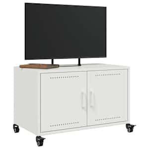 TV skříňka bílá 68 x 39 x 43,5 cm ocel - obrázek 5