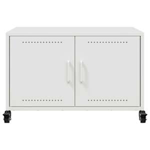 TV skříňka bílá 68 x 39 x 43,5 cm ocel - obrázek 6