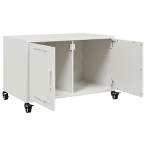 TV skříňka bílá 68 x 39 x 43,5 cm ocel - obrázek 9