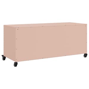 TV skříňka růžová 100,5 x 39 x 43,5 cm ocel - obrázek 8