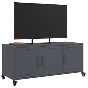 TV skříňka antracitová 100,5 x 39 x 43,5 cm ocel - obrázek 5