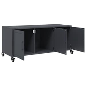 TV skříňka antracitová 100,5 x 39 x 43,5 cm ocel - obrázek 10
