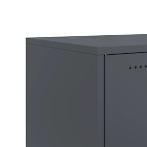 TV skříňka antracitová 100,5 x 39 x 43,5 cm ocel - obrázek 11