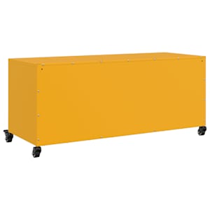 TV skříňka hořčicově žlutá 100,5 x 39 x 43,5 cm ocel - obrázek 8