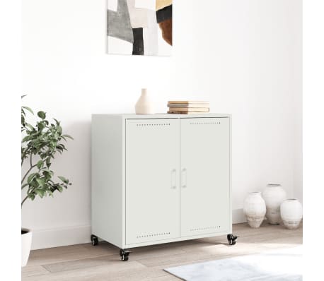 vidaXL Dulap, alb, 68x39x72 cm, oțel