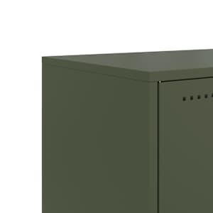 TV skříňka olivově zelená 100,5 x 39 x 43,5 cm ocel - obrázek 10