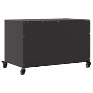 TV skříňka černá 68 x 39 x 43,5 cm ocel - obrázek 8