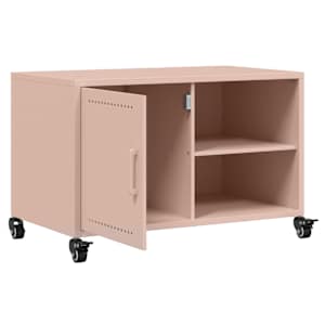 TV skříňka růžová 68 x 39 x 43,5 cm ocel - obrázek 9