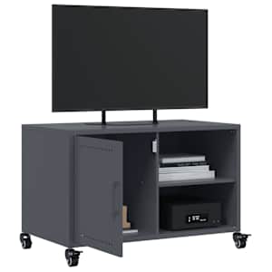 TV skříňka antracitová 68 x 39 x 43,5 cm ocel - obrázek 5