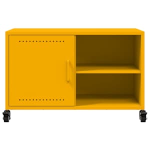 TV skříňka hořčicově žlutá 68 x 39 x 43,5 cm ocel - obrázek 6