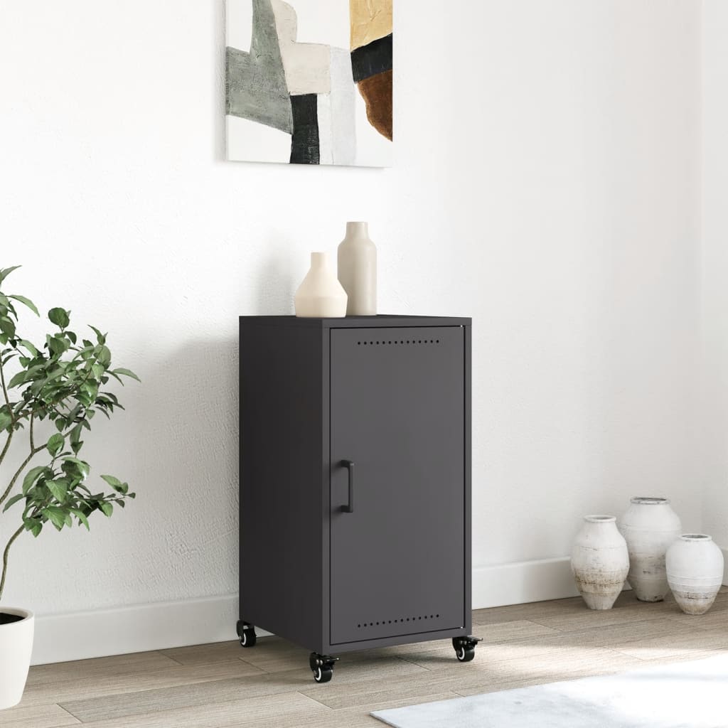 Thumbnail - vidaXL Sideboard Schwarz 36x39x72 cm Kaltgewalzter Stahl