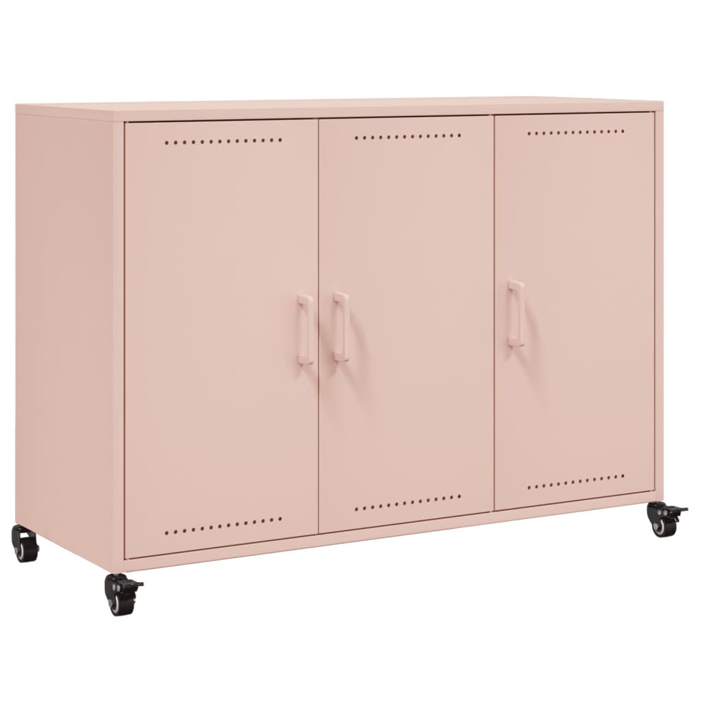 Thumbnail - vidaXL Sideboard Rosa 100,5x39x72 cm Stahl