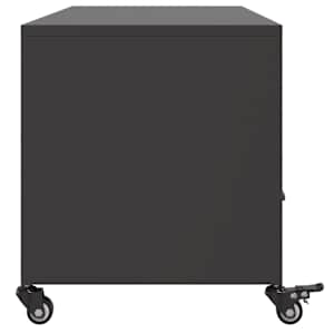 TV skříňka černá 100,5 x 39 x 43,5 cm ocel - obrázek 7
