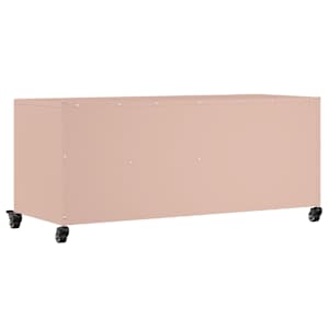 TV skříňka růžová 100,5 x 39 x 43,5 cm ocel - obrázek 8