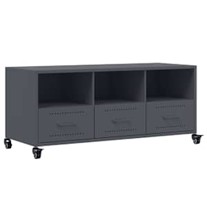 TV skříňka antracitová 100,5 x 39 x 43,5 cm ocel - obrázek 2