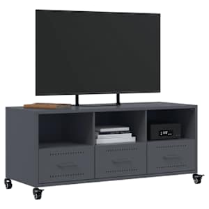 TV skříňka antracitová 100,5 x 39 x 43,5 cm ocel - obrázek 4