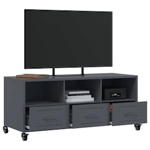 TV skříňka antracitová 100,5 x 39 x 43,5 cm ocel - obrázek 5