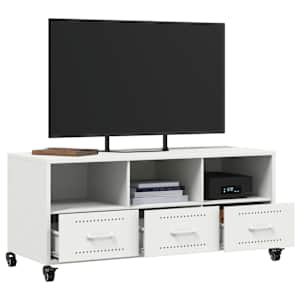 TV skříňka bílá 100,5 x 39 x 43,5 cm ocel - obrázek 5