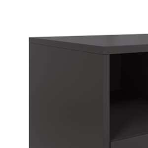 TV skříňka černá 68 x 39 x 43,5 cm ocel - obrázek 10