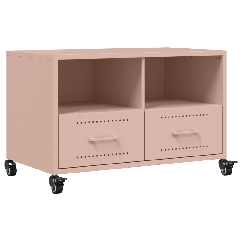 vidaXL TV skĹ™Ă­Ĺ�ka rĹŻĹľovĂˇ 68 x 39 x 43,5 cm ocel