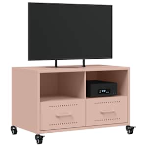 TV skříňka růžová 68 x 39 x 43,5 cm ocel - obrázek 4