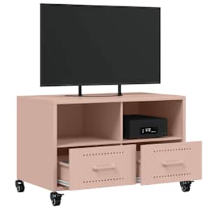 TV skříňka růžová 68 x 39 x 43,5 cm ocel - obrázek 5