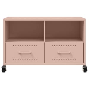 TV skříňka růžová 68 x 39 x 43,5 cm ocel - obrázek 6