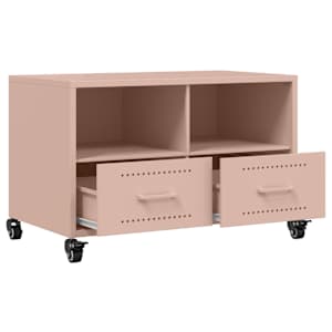 TV skříňka růžová 68 x 39 x 43,5 cm ocel - obrázek 9