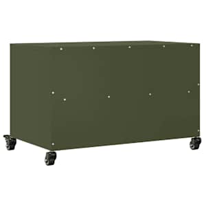 TV skříňka olivově zelená 68 x 39 x 43,5 cm ocel - obrázek 8