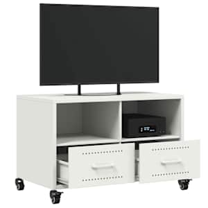 TV skříňka bílá 68 x 39 x 43,5 cm ocel - obrázek 5