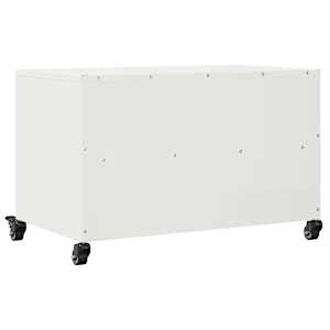 TV skříňka bílá 68 x 39 x 43,5 cm ocel - obrázek 8