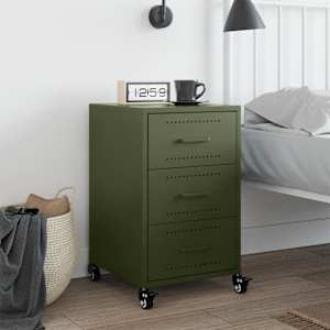 vidaXL N&aacute;ttbor&eth; &Oacute;l&iacute;vugr&aelig;n 36x39x59 cm St&aacute;l