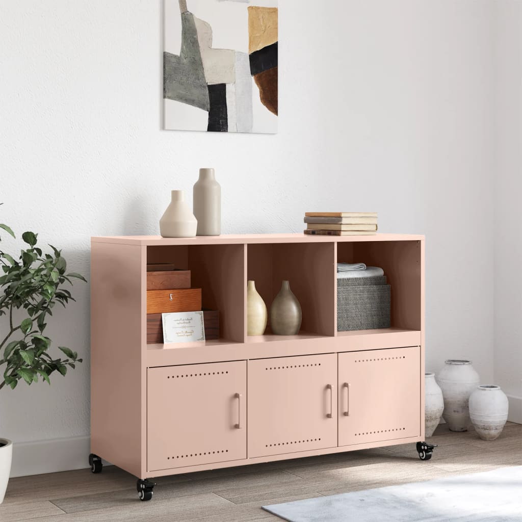 Thumbnail - vidaXL Sideboard Rosa 100,5x39x72 cm Stahl